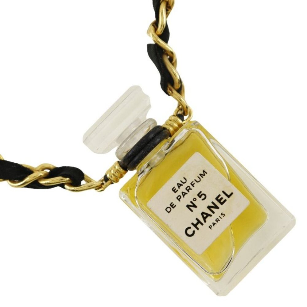 Chanel Parfum Bottle No.5 Gold Plated 55.5 g Necklace